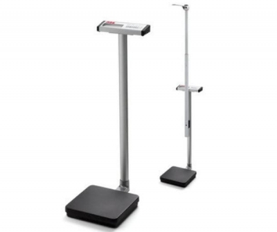 Digital platform scales / with LCD display / with height rod / with rechargeable battery