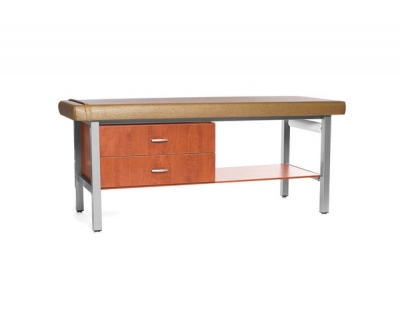 Fixed-height examination table / with storage unit / 1-section
