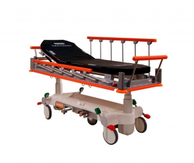 Intensive care stretcher trolley / transport / hydraulic / Trendelenburg