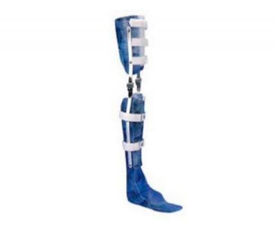Knee, ankle and foot orthosis (KAFO) / articulated / pediatric