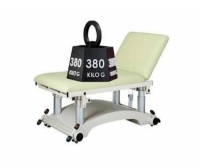Lift examination table / fixed-height / bariatric / 2-section